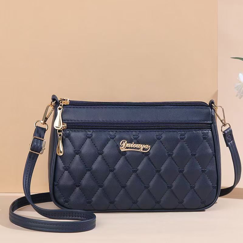 Stylish Quilted Crossbody Bag for Women with Zipper Closure and Multiple Pockets, Perfect for Daily Use and Shopping