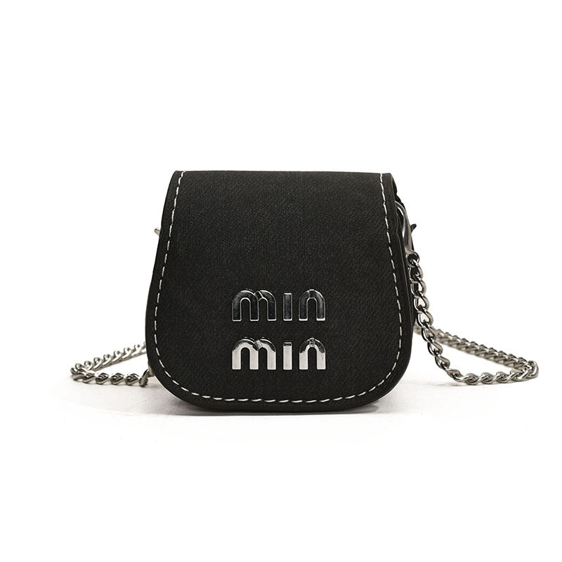 Mini Children Pouch All-Match Chic Chanel-Style Princess Chain Crossbody Change Earphone Bag Girls' Single-Shoulder Bag Tide