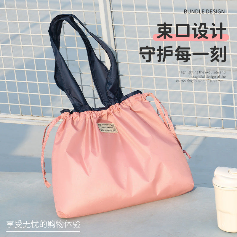 Foldable Shopping Bag Portable Supermarket Eco-friendly Bag Fashion Portable Grocery Bag Eco-friendly Shopping Handbag