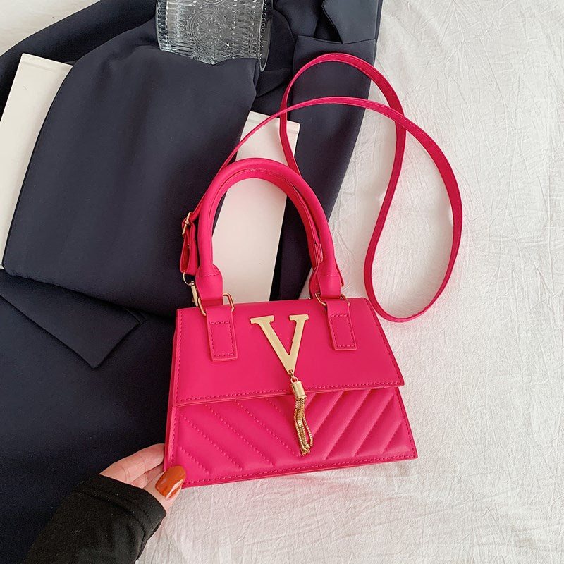New Korean Style Casual Cool Portable Small Square Bag Fashion Simple Retro Fashion Trendy One-Shoulder Messenger Bag
