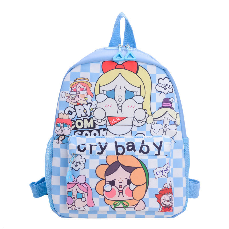 Cartoon Creative Crying Baby Children's Schoolbag Backpack Large Capacity Lightweight Primary School Student Kindergarten Backpack