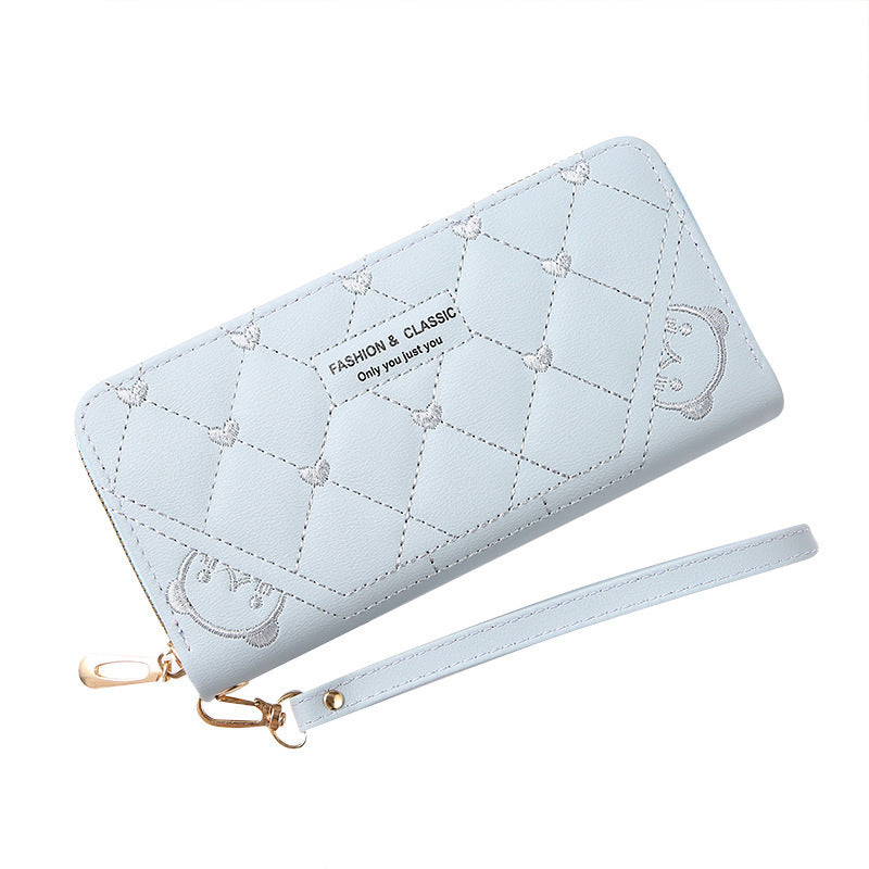 New Style Clutch Purse Women's Long Zipper Multi-Function All-matching Wallet Large Capacity Phone Wallet