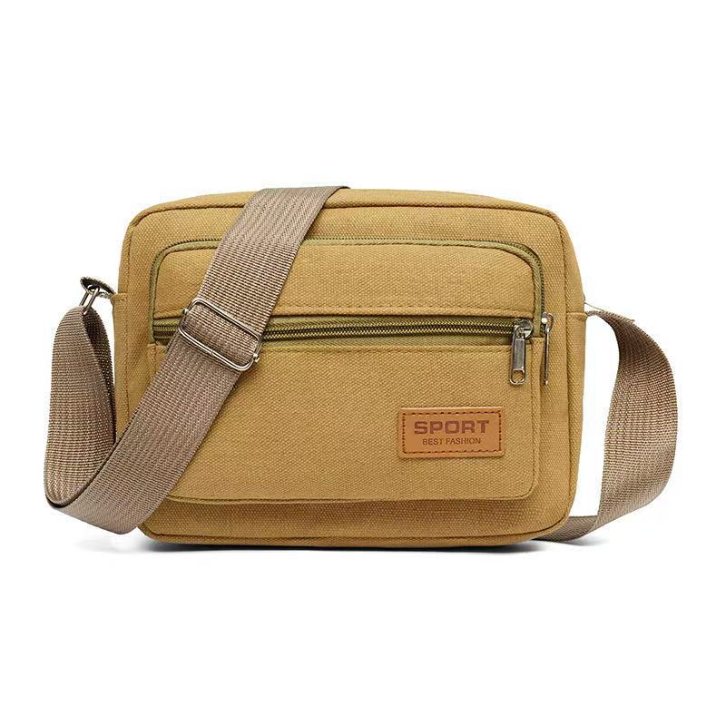 Fashionable Nylon Shoulder Bag with Multiple Pockets for Men and Women, Perfect for Daily Commute and Travel