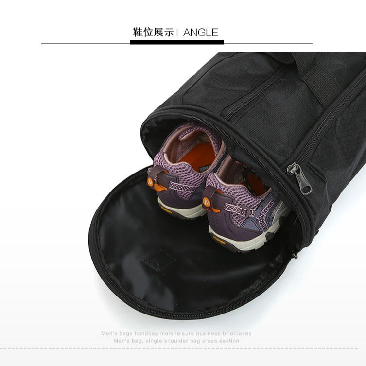 Sports Bag Men's Swimming Fitness Travel One Shoulder Bag Luggage Bag Yoga Taekwondo Bucket Bag