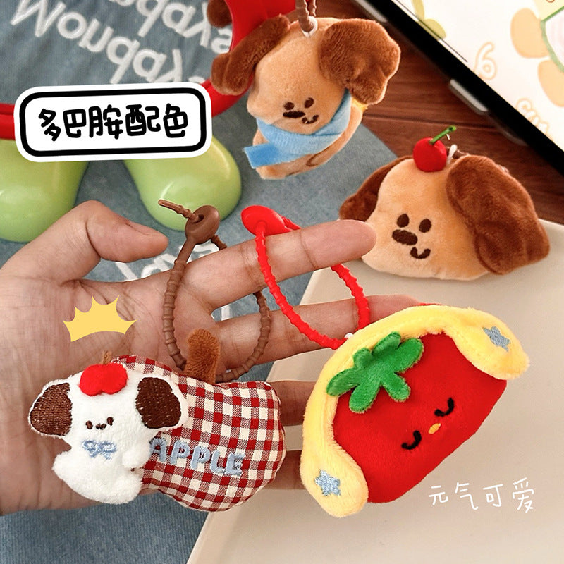Cute Plush Doll Pendant Student Backpack Keychain Decoration Doll Pendant Couple Bags Accessories Small Gift