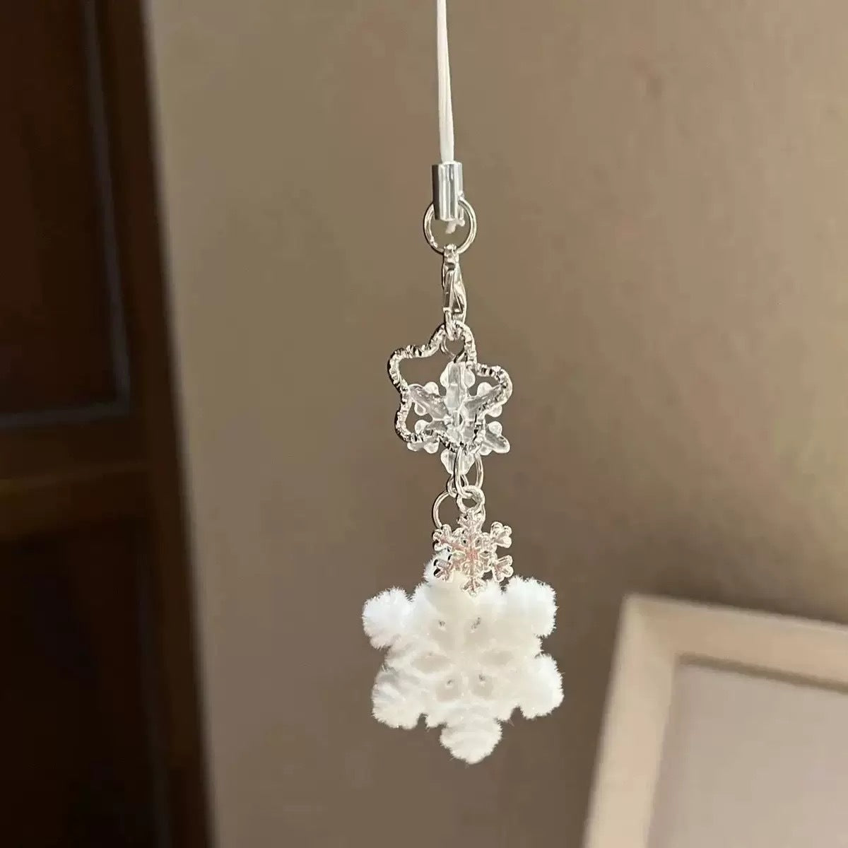 Jasmine maple leaf ginkgo wind chimes pendant phone case charm bag camera keychain lanyard