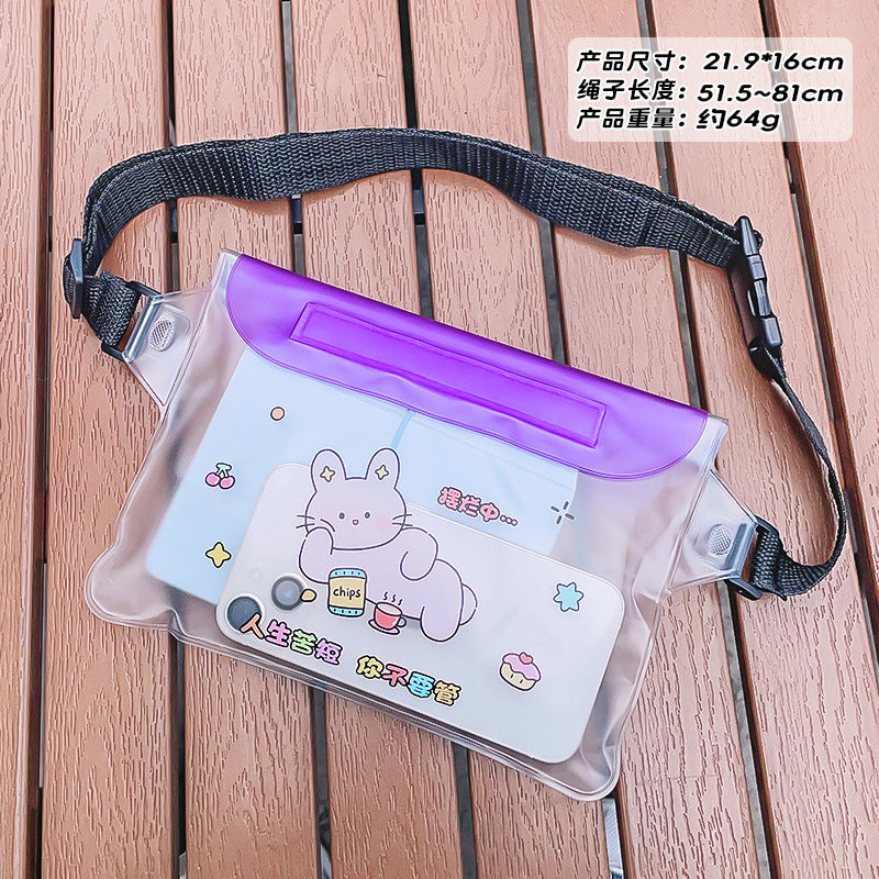 Three-Layer Sealed Transparent Mobile Phone Waterproof Bag Suitable for Swimming Mountaineering Beach Outdoor Sports