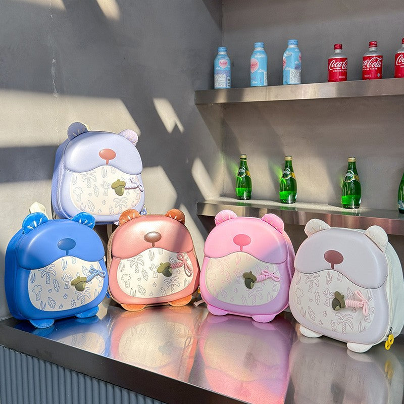 Cute Bear-Shaped Kids Backpack with Large Capacity and Lightweight Design for Preschool and Primary School