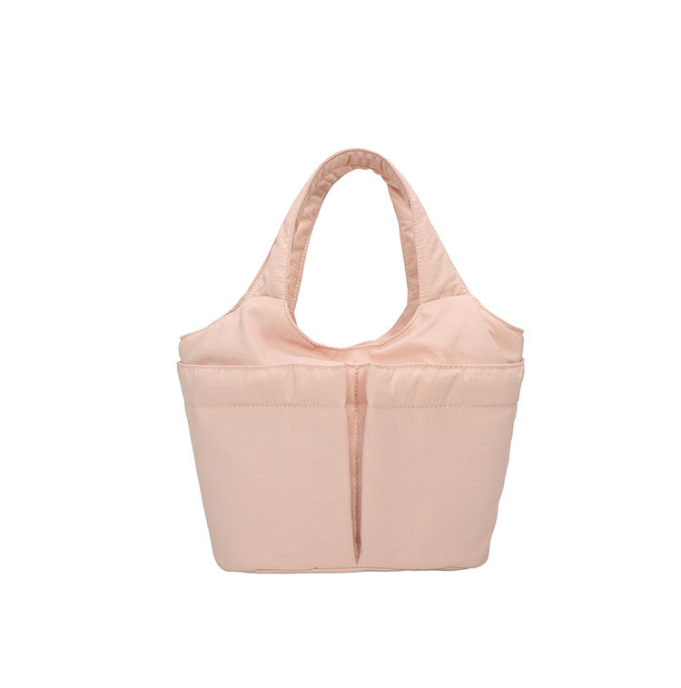 Tote Bag Women's Large-Capacity Commuter New Pleated Travel High-Grade Shoulder Messenger Bag
