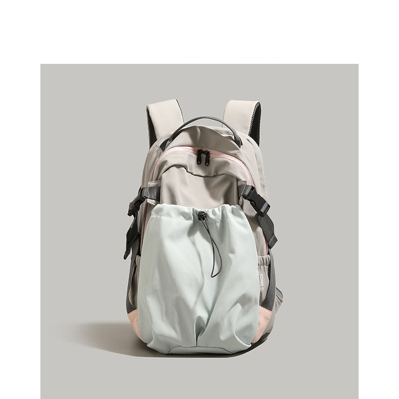 Nylon Backpack Women's Fashion Large Capacity Lightweight Backpack Junior High School Student Short-Distance Travel Bag