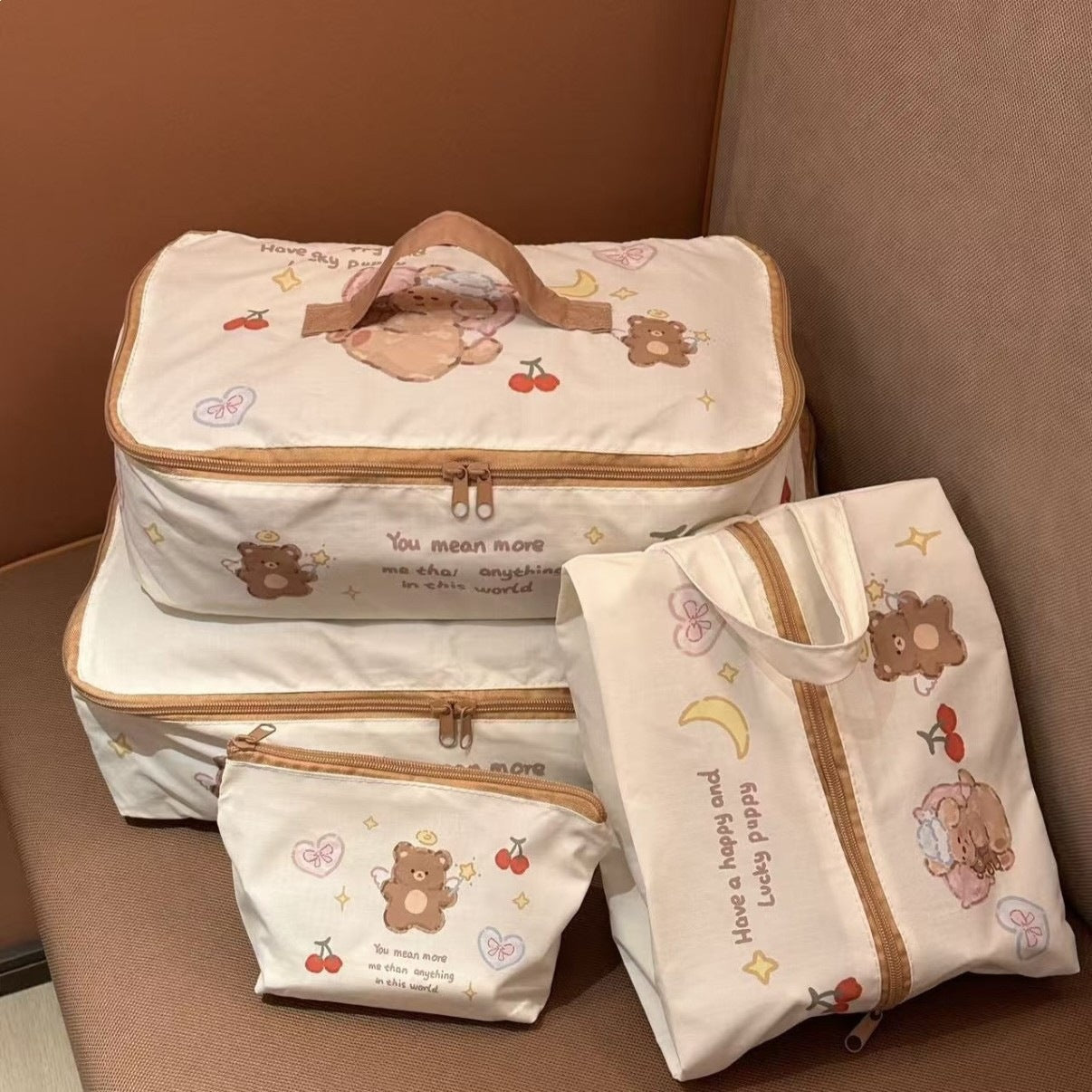 Foldable Storage Bag Luggage Cat Storage Bag Waterproof Portable Clothes Underwear Underwear Shoes Packing Bag