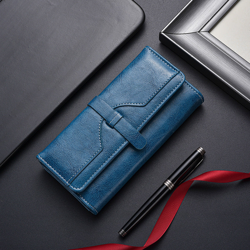 Good-looking Fashion Wallet Long Large-Capacity Wallet Ladies New Japanese and Korean Style Zipper Multifunctional Clutch