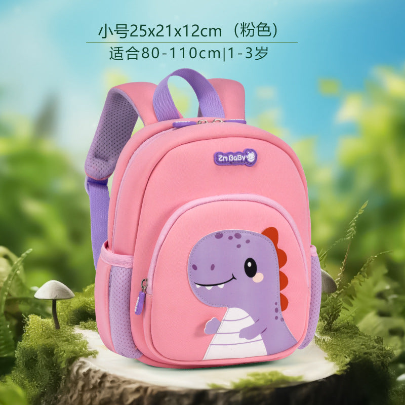 Cute Dinosaur Kids Backpack for Preschoolers, Lightweight and Breathable with Fun Cartoon Design
