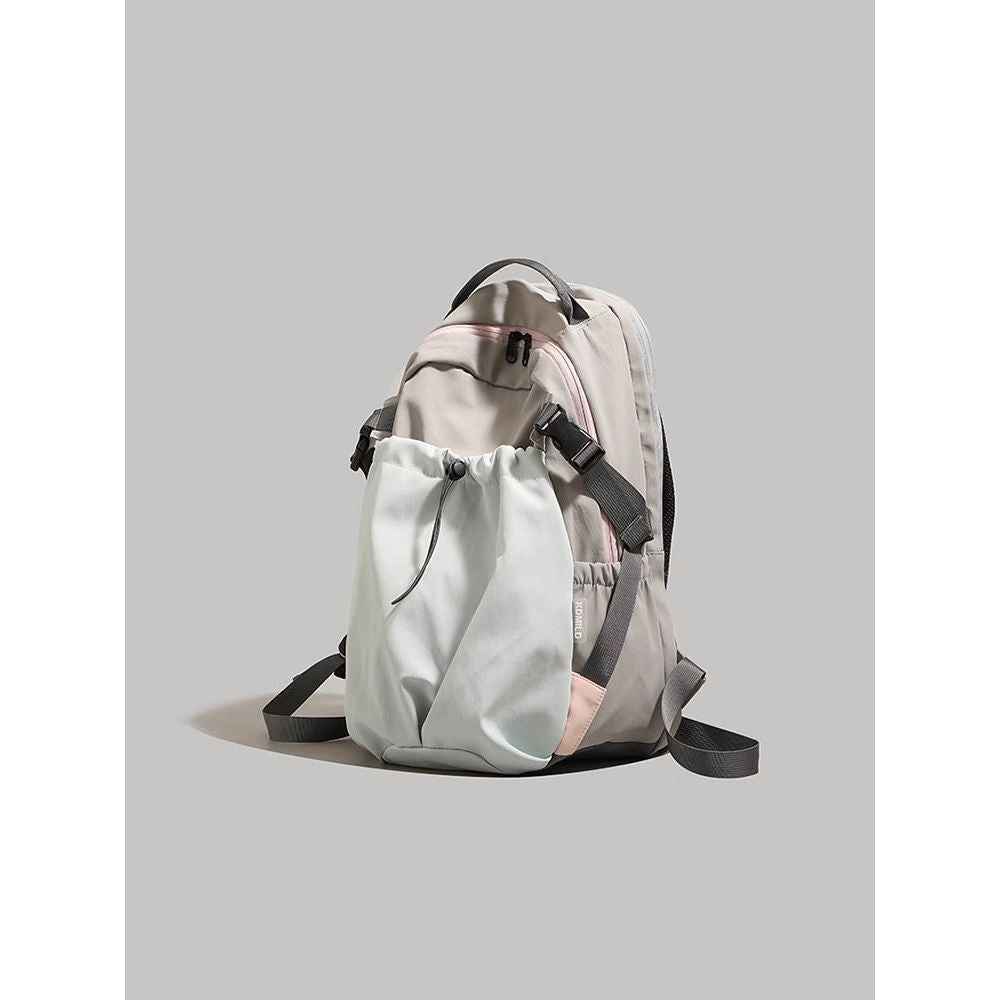 Nylon Backpack Women's Fashion Large Capacity Lightweight Backpack Junior High School Student Short-Distance Travel Bag