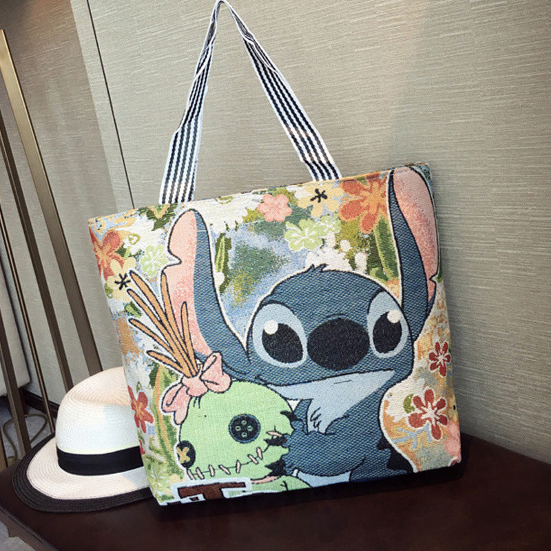 Outdoor Casual Shoulder Bag Women's Summer New Arrival Portable One-Shoulder Canvas