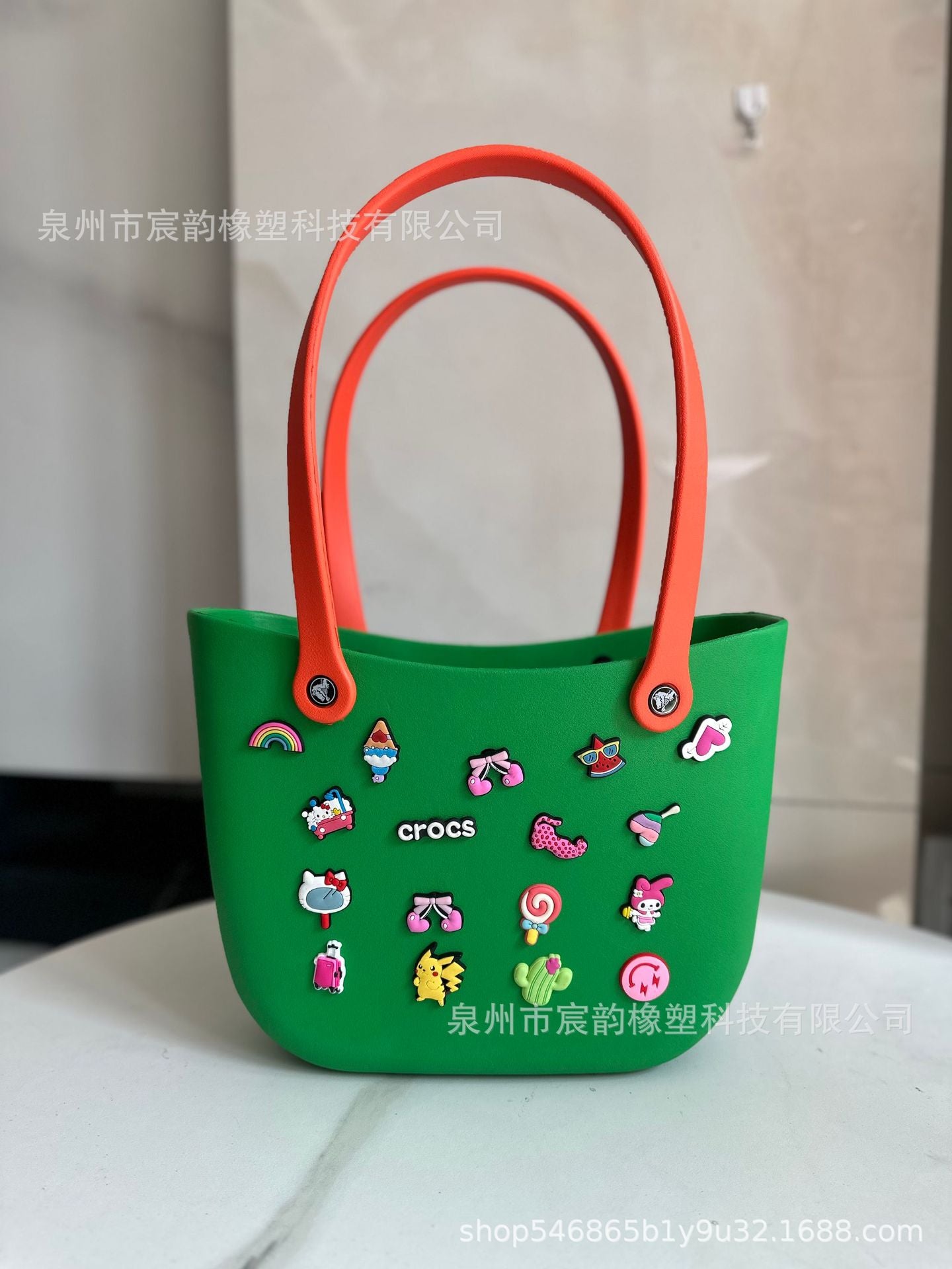 Hot Selling Beach Storage Bag Multi-Color Hole Basket Eva Bag Portable Basket Rubber