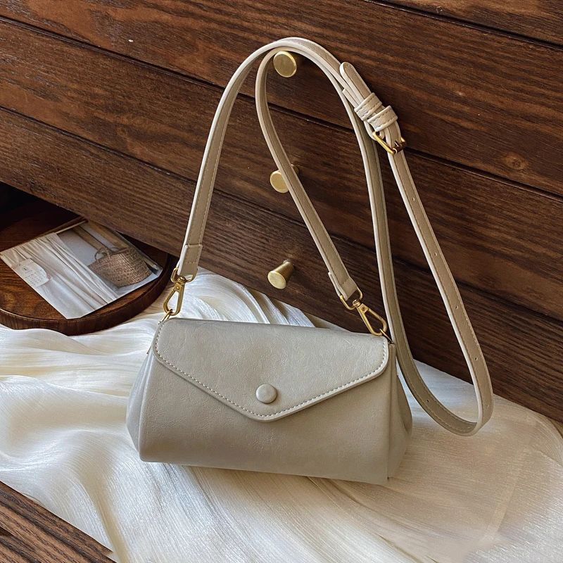 New Shoulder Bag Temperament Wild Messenger Bag Casual Simple Commute Soft Leather File Holder Bag for Women