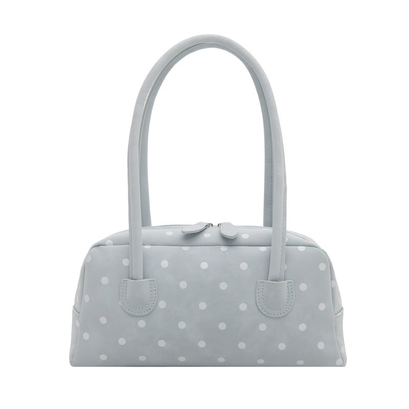 Simple Polka Dot Handbag New Commuter Shoulder Bag Everyday Joker Fashion Bag