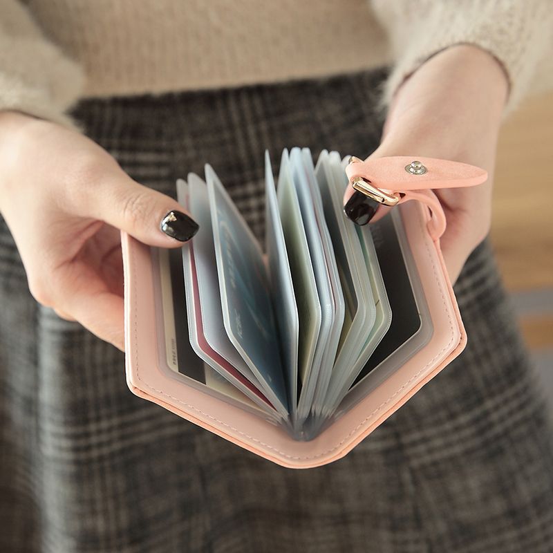Stylish Vintage Card Holder for Women with Multiple Card Slots, Anti-Theft & RFID Protection, Elegant Design for Daily Use