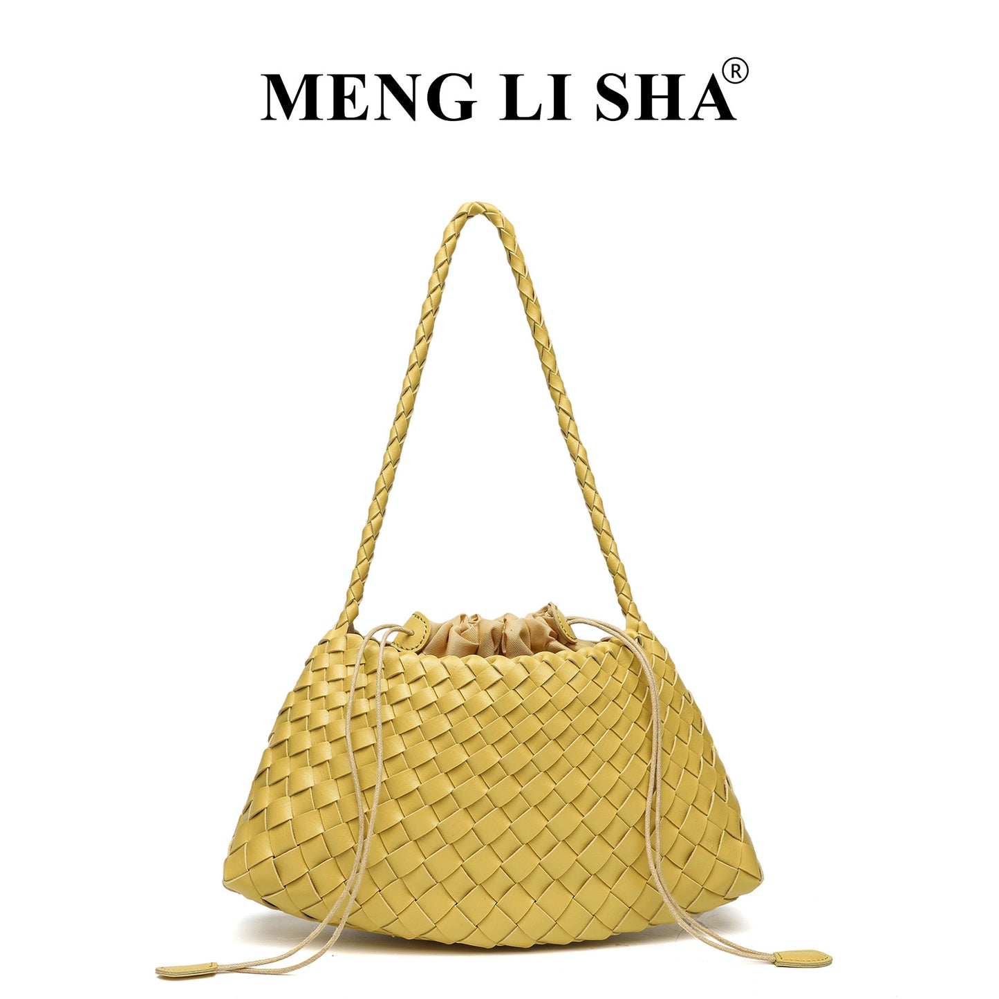 Popular Hand-Woven Bag Women's Fashion Retro Portable Vegetable Basket Bag All-Match Underarm One Shoulder Combination Bags