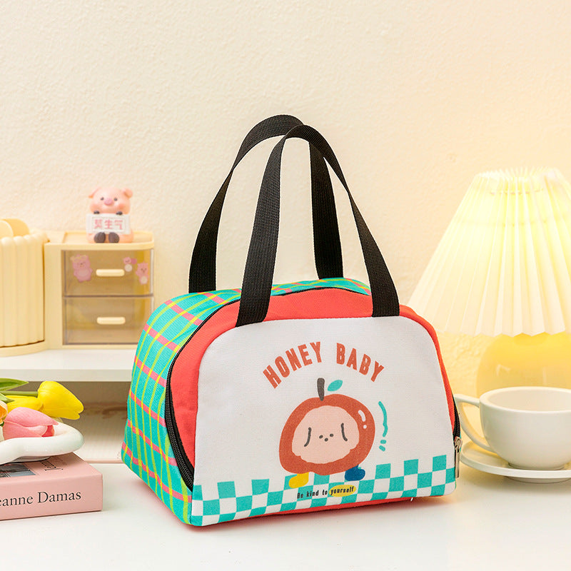 New Cute Heat Preservation Lunch Box Bag Student Office Worker Lunch Box Bag Thick Aluminum Foil Handbag