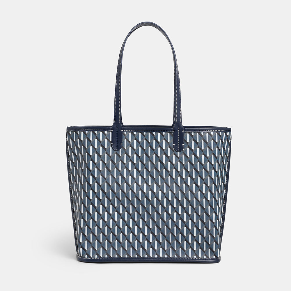 Women's Fashion Tote Bag New Large Capacity Shoulder Handbag Commute Minimalist Plaid Dog Teeth Bag