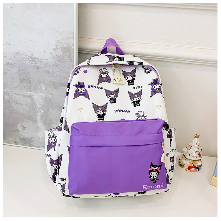 New Children's Schoolbag Kindergarten Cartoon Printed Clow M Backpack Cute Casual All-Match Backpack