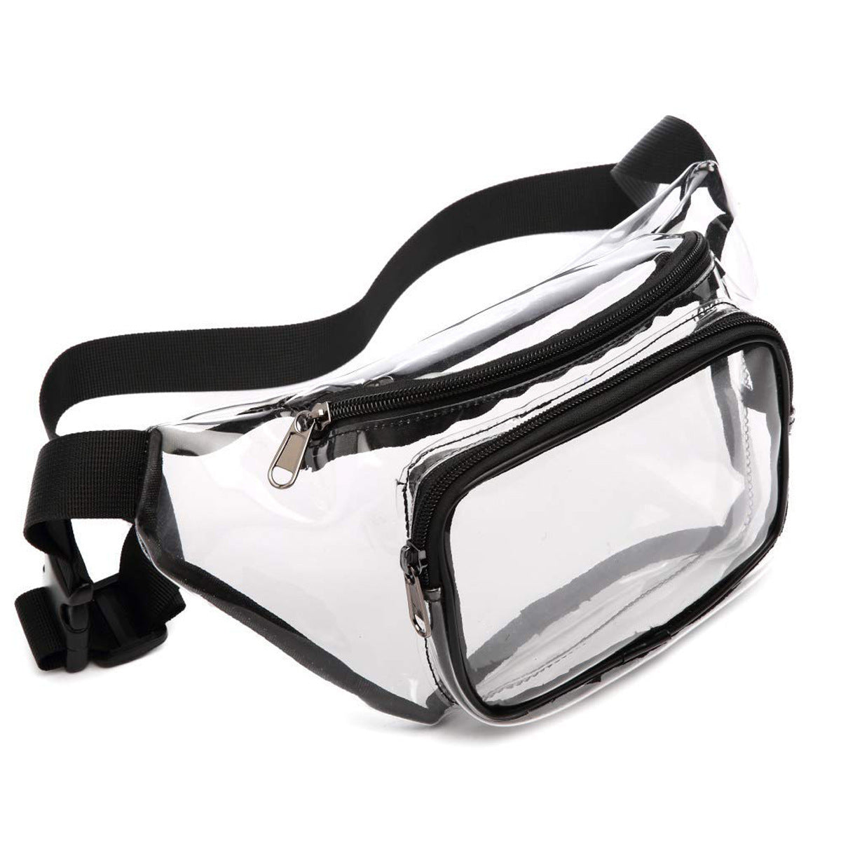 Transparent PVC Waist Bag Workout Waterproof Storage Bag Crossbody Sports Outdoor Running Pouch Travel