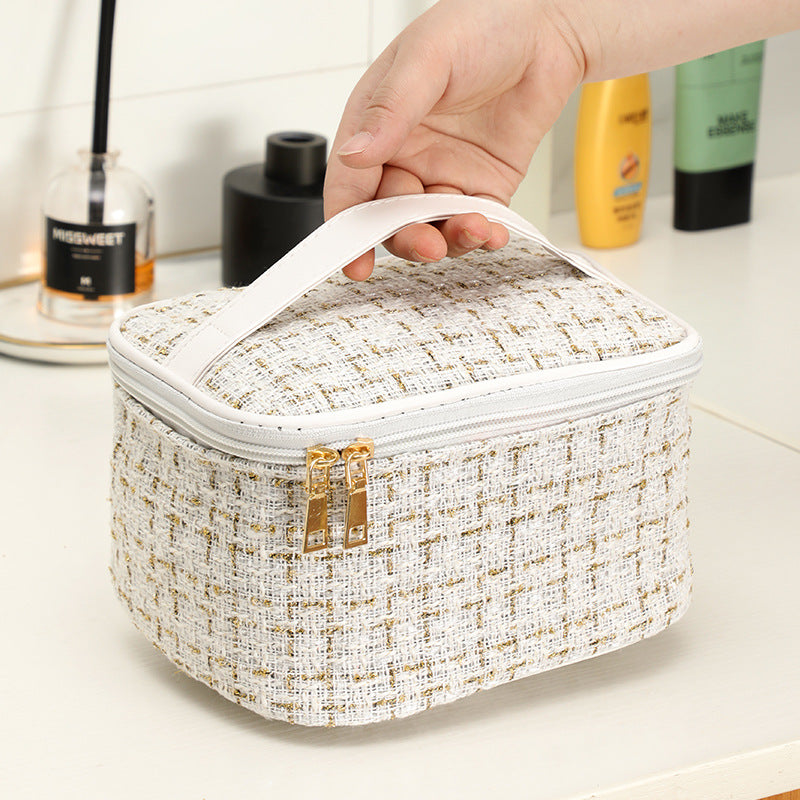 Women's Portable Large Capacity Cosmetic Bag Travel Toiletry Storage Artifact Simple Fashion Good-looking Multifunction Storage Bag