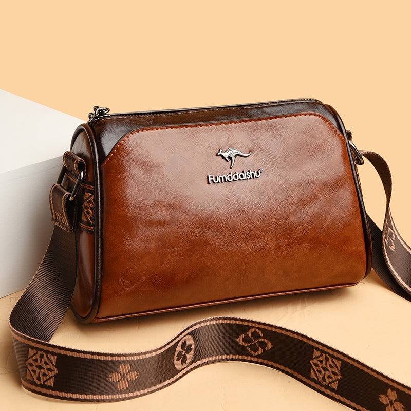 Trendy Women's Bag New Retro Double-Sided Pillow Bag Light Luxury Shoulder Messenger Bag