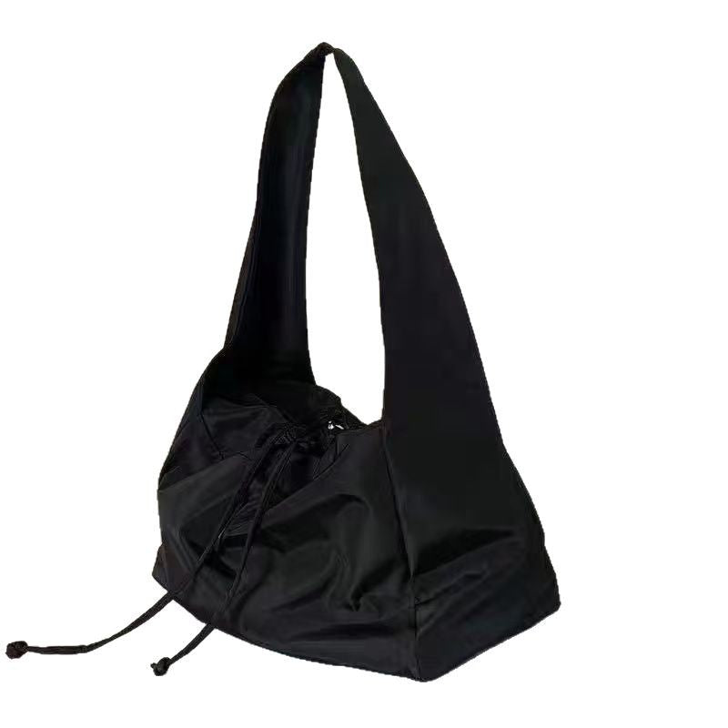 Women's Tote New Large Capacity Shoulder Messenger Bag Lace-up Design Leisure Travel Versatile Fashion Bag
