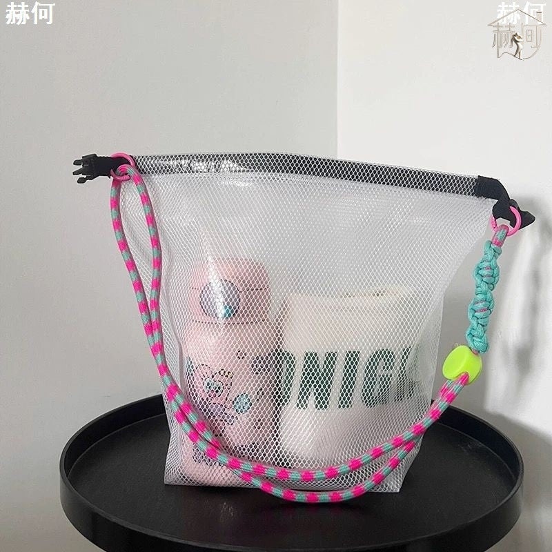 Waterproof Mesh Swim Bag with Dry-Wet Separation, Large Capacity for Gym, Beach, and Travel ¨C Perfect for Men and Women