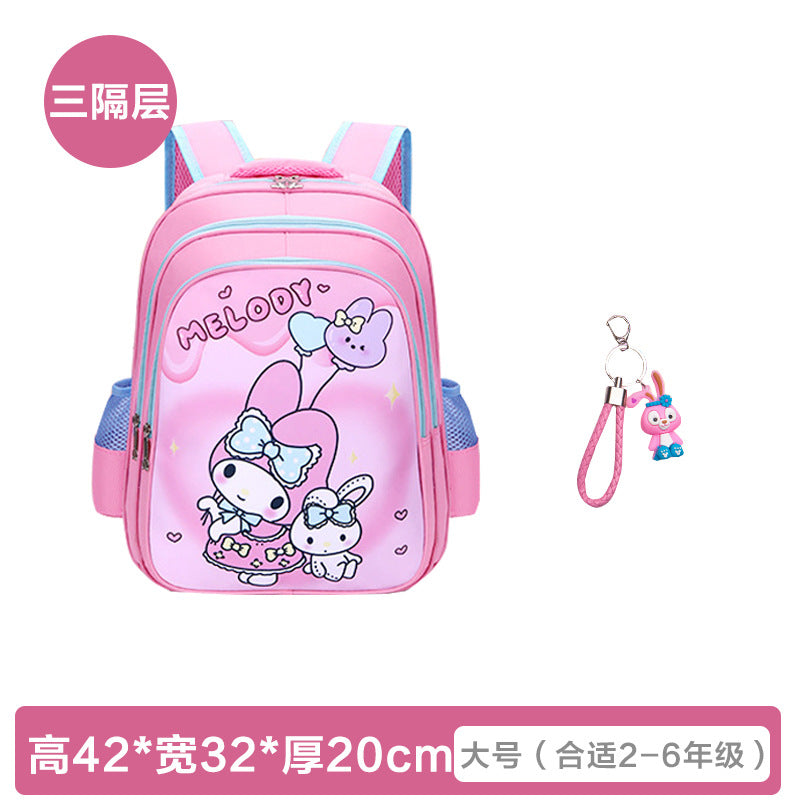 Cute Kuromi Backpack for Kids with Pencil Case - Lightweight, Breathable, and Waterproof School Bag for Preschool and Kindergarten