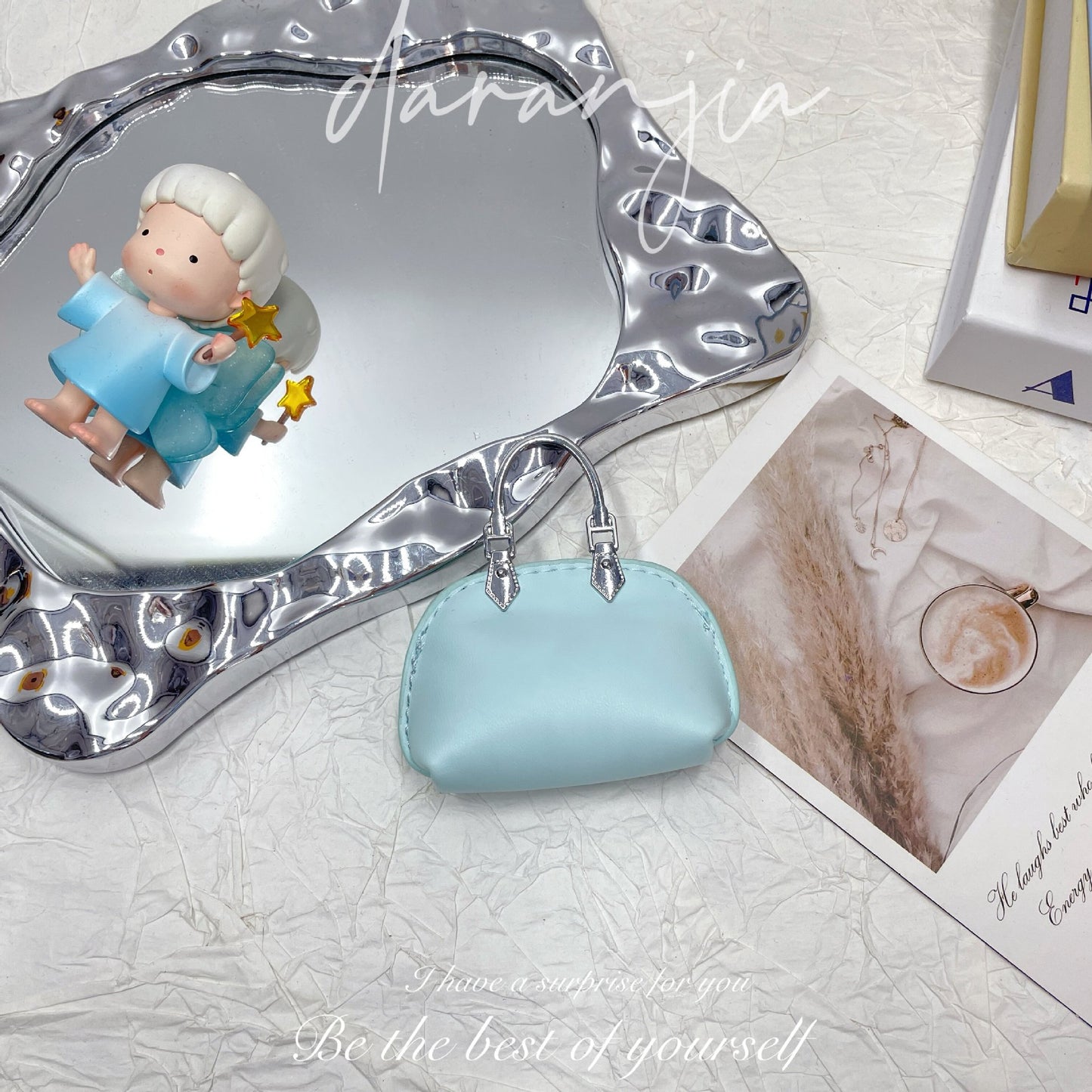 New Mini Small Bag Exquisite Handbag Pendant High-Grade Chain Little Shell Bag Keychain Exquisite Small Bag Ornaments