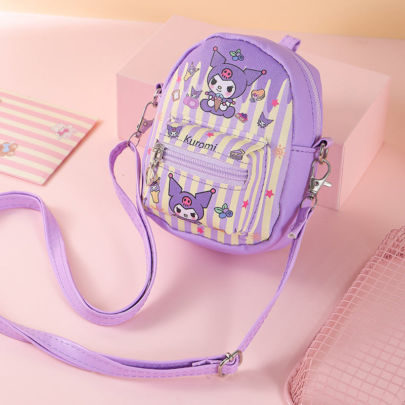 Coin Purse Ins Style Cute Girl Heart Student Minimalist Creative Zipper Small Bag Carry-on One-Shoulder Crossboby Bag