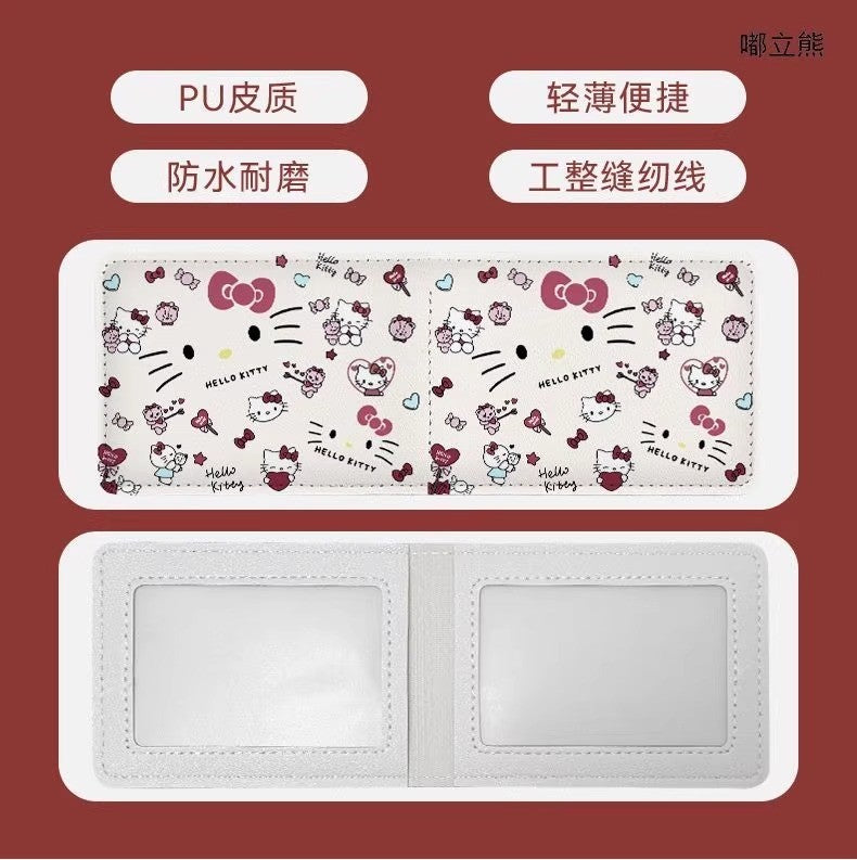 Women's Wallet Cute Cartoon Driving License Card Holder Multiple Card Slots Storage Anti-Degaussing Lightweight Multifunctional Certificate Protective Cover