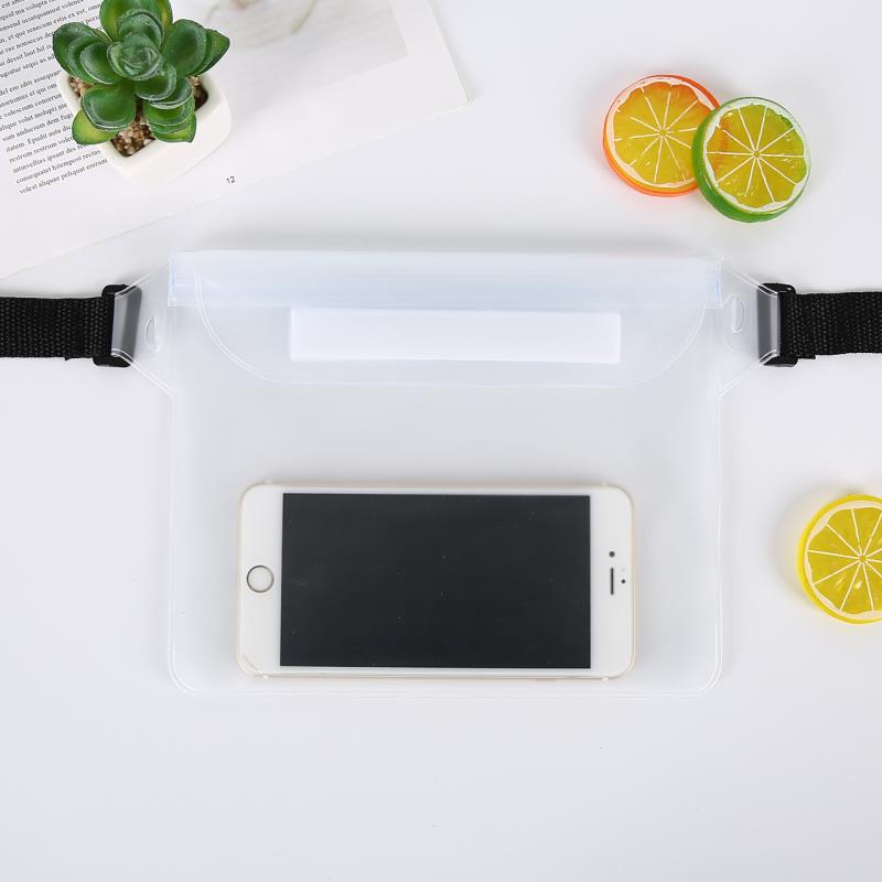 Waterproof PVC Waist Phone Bag for Outdoor Activities, Swimming, Hiking, and Beach Use