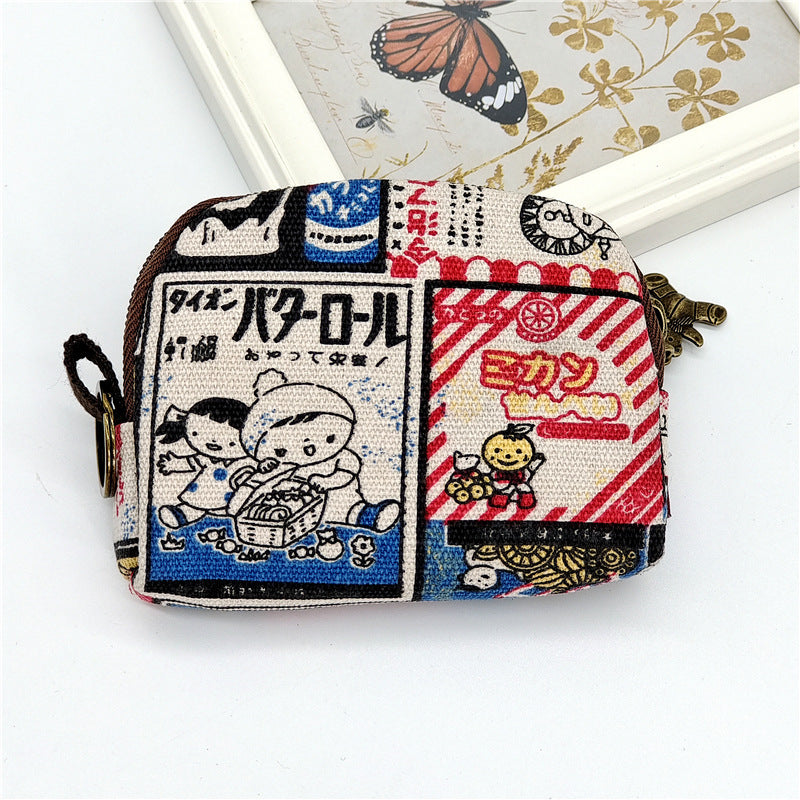 New Coin Purse Shell Small Cloth Bag Cute Girl Small Wallet Japanese Small Bag Coin Storage Bag