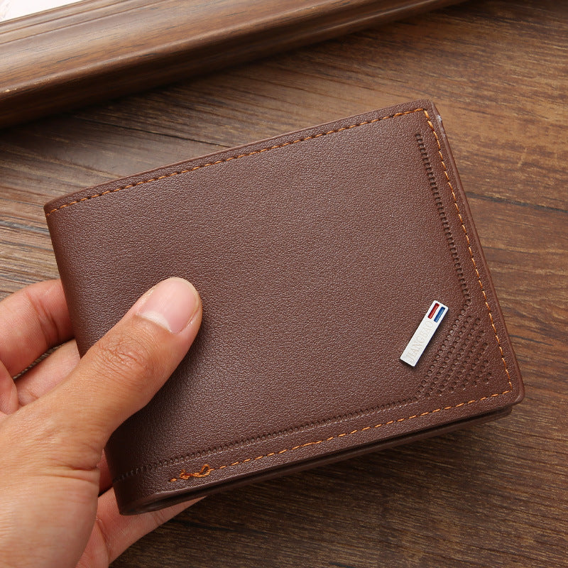 Fashionable Men's Slim Wallet with Multiple Card Slots and Anti-Theft Protection, Urban Minimalist Design