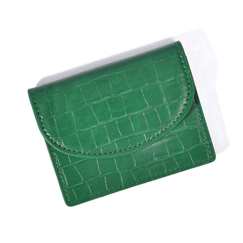 Korean Style New Women's Coin Purse Solid Color Simple Card Holder Multifunctional Lipstick Large-Capacity Wallet