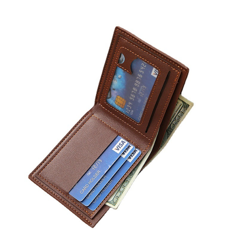 Stylish Men's Wallet withÀó֦ Texture Soft PU Leather, Multi-Card Slots, Lightweight & Durable for Daily Use