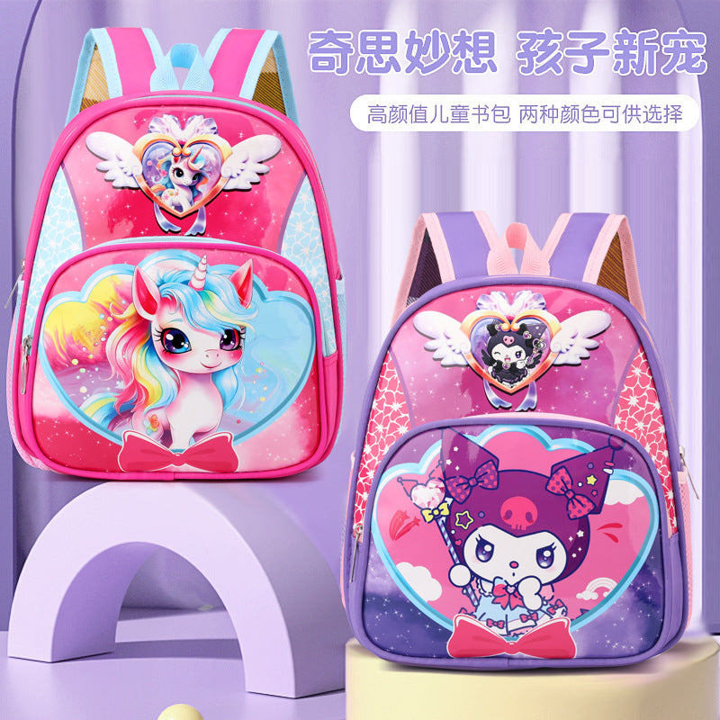 New Spider-Man Cartoon Kid's Small Schoolbag Labubu Boys and Girls Kindergarten Backpack Super Light and Burden-Free