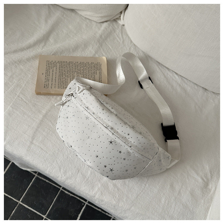 New Nylon Trendy Lightweight Simple XINGX Fresh Western Style Waist Bag Crossbody Shoulder Bag Chest Bag for Women