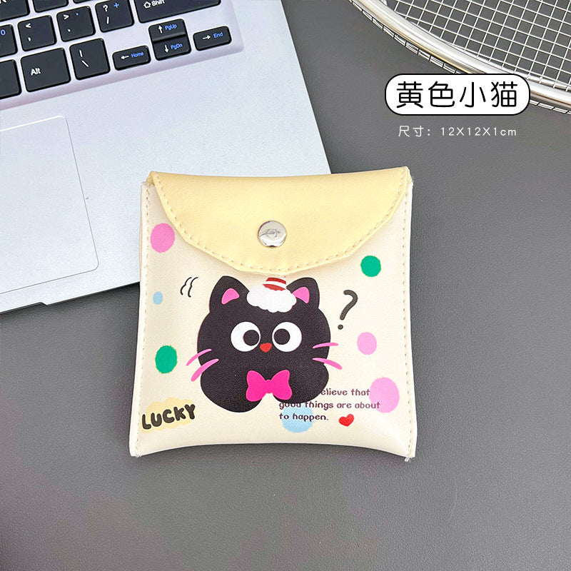 Cute Coin Purse Cartoon Portable Aunt Towel Storage Bag Creative Portable Sanitary Napkin Storage Bag Female