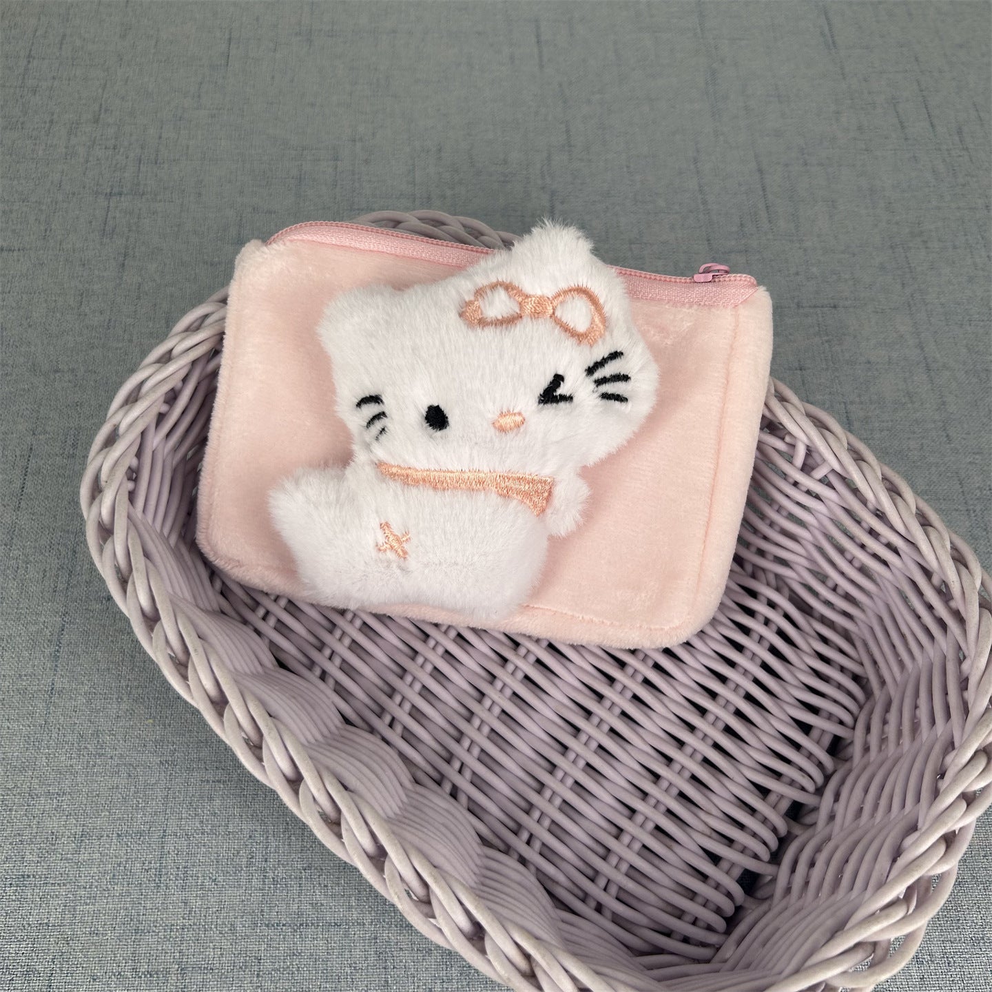 Women's Wallet Cute Plush Animal-Shaped Coin Purse Children's Cartoon Storage Bag with Zipper Keychain