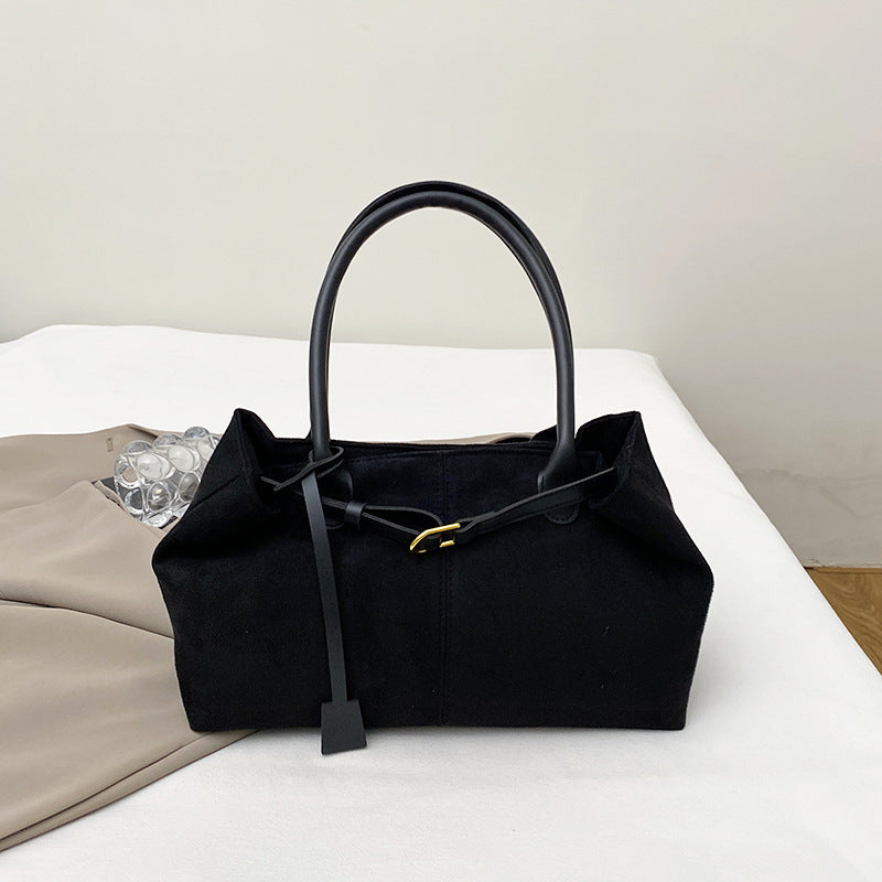 Underarm Bag Women's Fashion New Fashionable Retro Frosted Large Capacity Commuter Shoulder Big Handbag