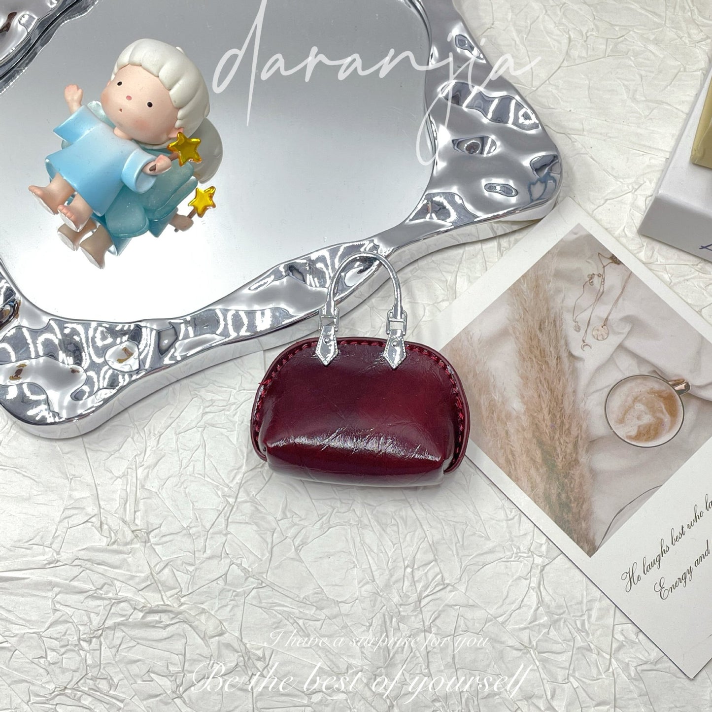New Mini Small Bag Exquisite Handbag Pendant High-Grade Chain Little Shell Bag Keychain Exquisite Small Bag Ornaments