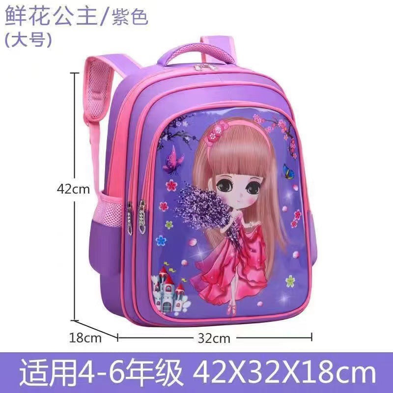 Cartoon Hero Children's Schoolbag Student Backpack Burden Alleviation Waterproof Wear-Resistant Spider-Man Ultraman