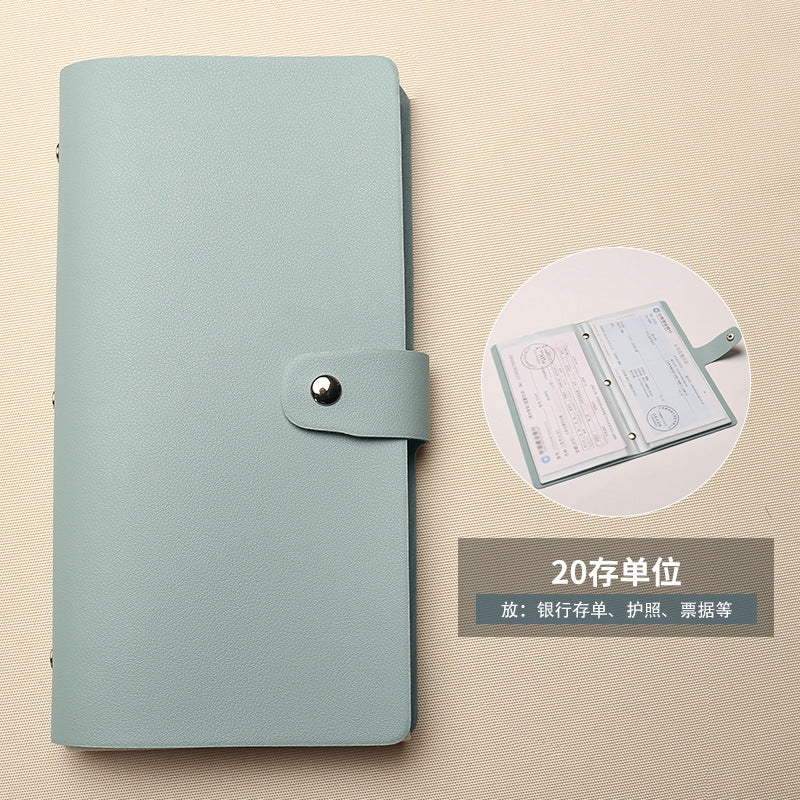 Bill Bank Deposit Single Clip New Check Multi-Function Folding Card Versatile Bag Men and Women