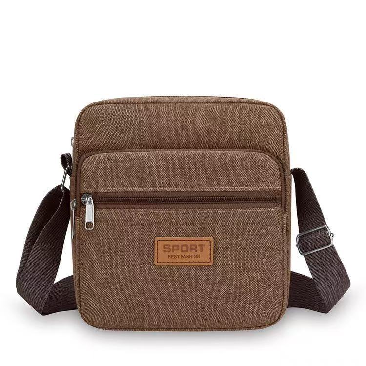 Fashionable Nylon Shoulder Bag with Multiple Pockets for Men and Women, Perfect for Daily Commute and Travel